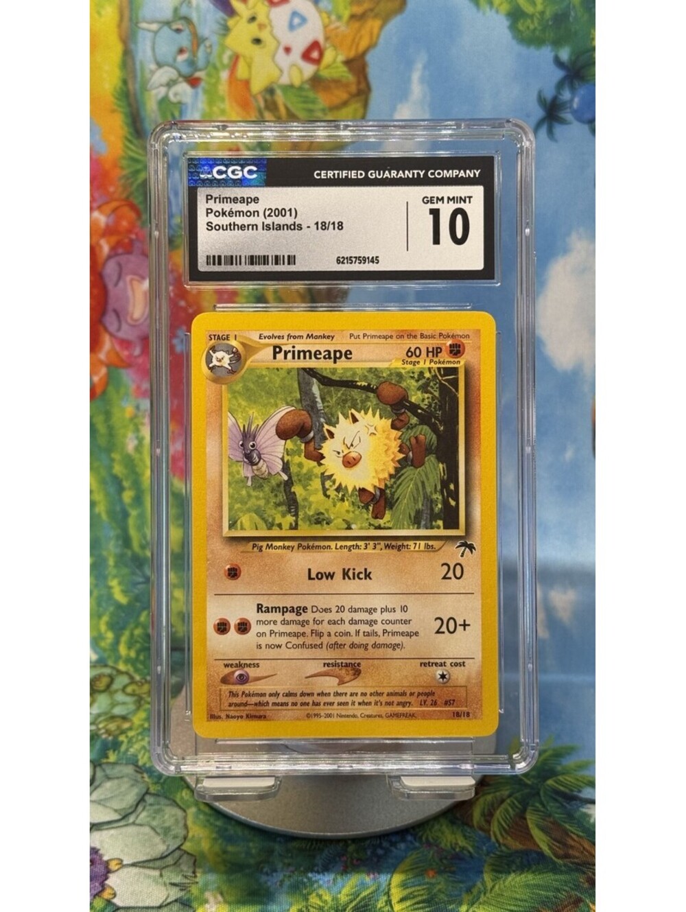 Primeape Southern Islands 18/18 2001 English CGC 10